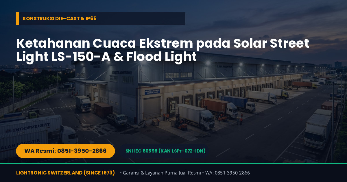 Teknologi Baterai LiFePO4 Changeable & Chip Philips SMD 3030: Rahasia Ketahanan Solar Light Lightronic hingga 50.000 Jam - Gambar 3