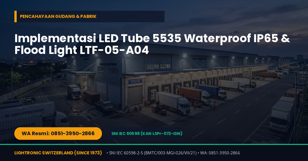 Strategi Efisiensi Energi Gedung, Pabrik & Gudang: Panduan Memilih LED Panel 18W, Downlight Tricolor, dan LED Tube Waterproof IP65 - Gambar 2