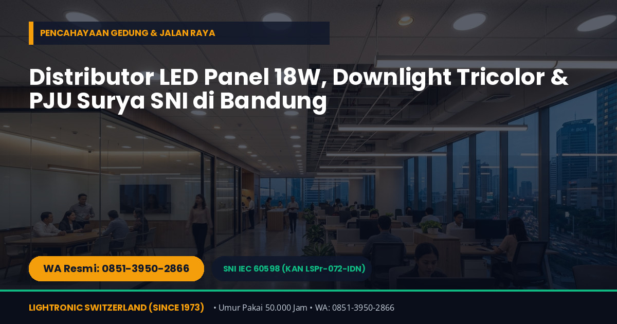 Jual Lampu PJU Tenaga Surya (Solar Street Light) & Lampu LED Hemat Energi Standar SNI di Bandung — WA 0851-3950-2866 - Gambar 2