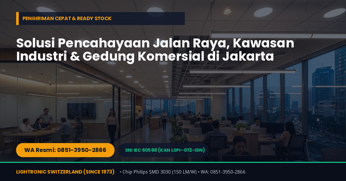 Distributor Resmi Lampu PJU Tenaga Surya & LED Panel Standar SNI di Jakarta — WA 0851-3950-2866 - Gambar 3