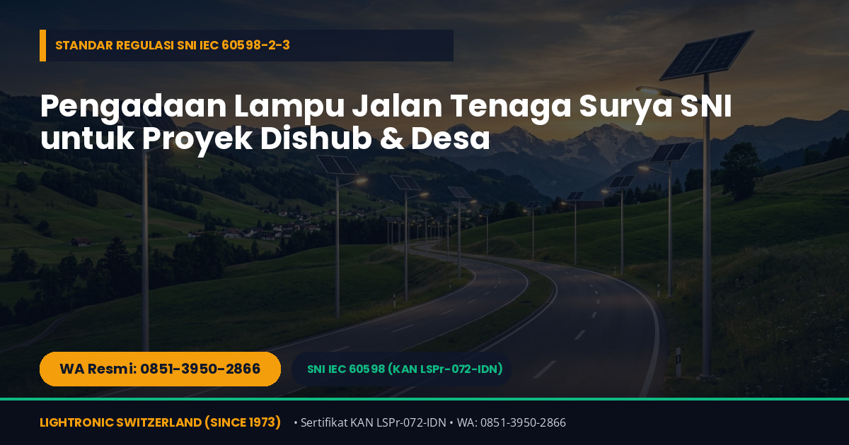 Spesifikasi Produk Lightronic Standar SNI di Jakarta Barat