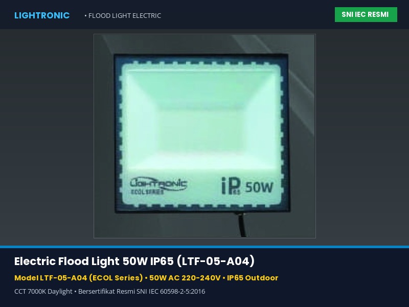Electric Flood Light 50W IP65 (LTF-05-A04)