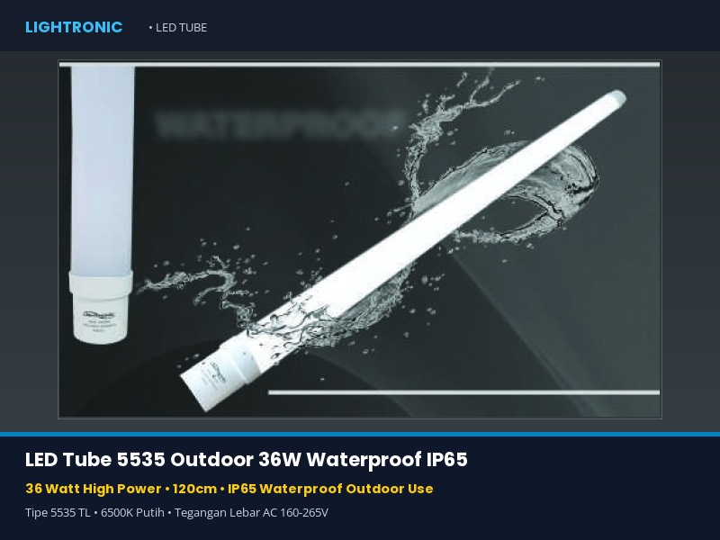 LED Tube 5535 Outdoor 36W Waterproof IP65