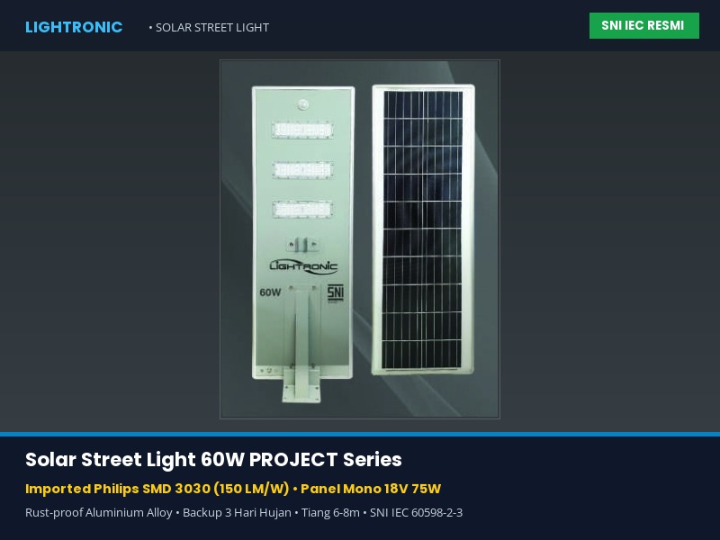 Solar Street Light 60W PROJECT Series